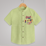 Diwali Vibes - Customized Diwali Themed Shirt For Kids - PASTEL GREEN - 0 - 6 Months Old (Chest 23")