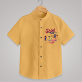 Diwali Vibes - Customized Diwali Themed Shirt For Kids - PASTEL YELLOW - 0 - 6 Months Old (Chest 23")