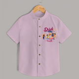 Diwali Vibes - Customized Diwali Themed Shirt For Kids - PINK - 0 - 6 Months Old (Chest 23")