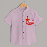 Little Star Of Diwali - Customized Kids Shirt - PINK - 0 - 6 Months Old (Chest 23")