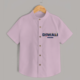 Celebrating Diwali - Customized Kids Shirt - PINK - 0 - 6 Months Old (Chest 23")