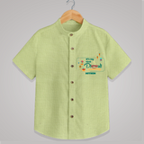 It's My First Diwali - Customized Kids Shirt - PASTEL GREEN - 0 - 6 Months Old (Chest 23")