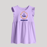 Happy Diwali | Explosively Cute Diwali Fun Baby Frock - LILAC - 0 - 3 Months Old (Chest 17")