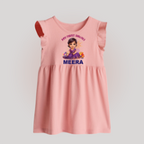 Happy Diwali | Tiny Diya Glow Celebration Baby Frock - BABY PINK - 0 - 3 Months Old (Chest 17")