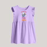 Happy Diwali | Sparkle and Fun Personalized Baby Frock - LILAC - 0 - 3 Months Old (Chest 17")