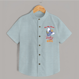 Happy Diwali | Sparkle and Fun Personalized Shirt - ARCTIC BLUE - 0 - 6 Months Old (Chest 23")