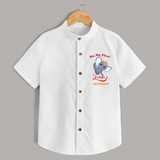 Its My First Diwali - Diwali Vibe Customized Kids Shirt - WHITE - 0 - 6 Months Old (Chest 23")