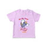 Its My First Diwali - Diwali Vibe Customized Kids T-Shirt - LILAC - 0-5 Months Old (Chest 17")