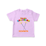 Adorable Sprakler - Customized Diwali Themed T-Shirt - LILAC - 0 - 5 Months Old (Chest 17")