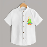 Mini Flowerpot  - Customized Diwali Themed Shirt - WHITE - 0 - 6 Months Old (Chest 23")