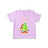 Mini Flowerpot - Customized Diwali Themed T-Shirt - LILAC - 0 - 5 Months Old (Chest 17")