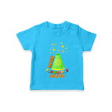 Mini Flowerpot - Customized Diwali Themed T-Shirt - SKY BLUE - 0 - 5 Months Old (Chest 17")