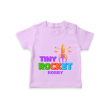 Tiny Rocket - Customized Diwali Themed T-Shirt - LILAC - 0 - 5 Months Old (Chest 17")