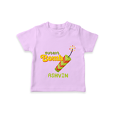 Cutest Bomb - Customized Diwali Themed T-Shirt - LILAC - 0 - 5 Months Old (Chest 17")