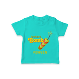 Cutest Bomb - Customized Diwali Themed T-Shirt - TEAL - 0 - 5 Months Old (Chest 17")