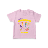 Little Firecracker - Customized Diwali Themed T-Shirt - PINK - 0 - 5 Months Old (Chest 17")