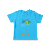 Adorable Phulajhadee - Customized Diwali Themed T-Shirt - SKY BLUE - 0 - 5 Months Old (Chest 17")