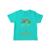 Adorable Phulajhadee - Customized Diwali Themed T-Shirt - TEAL - 0 - 5 Months Old (Chest 17")