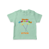 Adorable Sur Sur Bathi - Customized Diwali Themed T-Shirt - MINT GREEN - 0 - 5 Months Old (Chest 17")