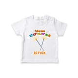 Adorable Sur Sur Bathi - Customized Diwali Themed T-Shirt - WHITE - 0 - 5 Months Old (Chest 17")