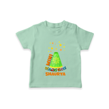 Mini Hoovina Kunda - Customized Diwali Themed T-Shirt - MINT GREEN - 0 - 5 Months Old (Chest 17")