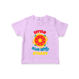 Little Boo Chakra - Customized Diwali Themed T-Shirt - LILAC - 0 - 5 Months Old (Chest 17")