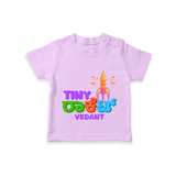 Tiny Rocket - Customized Diwali Kannada Themed T-Shirt - LILAC - 0 - 5 Months Old (Chest 17")