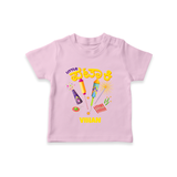 Little Pataki  - Customized Diwali Themed T-Shirt - PINK - 0 - 5 Months Old (Chest 17")