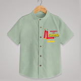 Naughty Like Minchu- Personalized Diwali Themed Shirt - MINT GREEN - 0 - 6 Months Old (Chest 23")