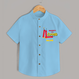 Naughty Like Minchu- Personalized Diwali Themed Shirt - SKY BLUE - 0 - 6 Months Old (Chest 23")