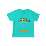 Adorable Kambithiri - Customized Diwali Themed T-Shirt - TEAL - 0 - 5 Months Old (Chest 17")