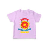 Little Nilachakaram - Customized Diwali Themed T-Shirt - LILAC - 0 - 5 Months Old (Chest 17")