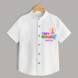 Tiny Rocket  - Customized Malayalam Diwali Themed Shirt - WHITE - 0 - 6 Months Old (Chest 23")