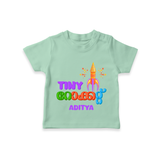 Tiny Rocket - Customized Diwali Malayalam Themed T-Shirt - MINT GREEN - 0 - 5 Months Old (Chest 17")