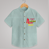 Naughty Like Bijli - Customized Malayalam Diwali Themed Shirt - ARCTIC BLUE - 0 - 6 Months Old (Chest 23")