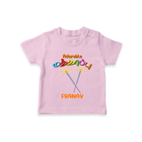 Adorable மத்தாப்பு- Customized Diwali Themed T-Shirt - PINK - 0 - 5 Months Old (Chest 17")