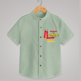 Naughty Like Bijli - Customized Diwali Themed Kids Shirt - MINT GREEN - 0 - 6 Months Old (Chest 23")