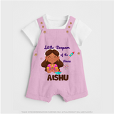Little Deepam Diwali Dungaree - BABY PINK - 0 - 5 Months Old (Chest 18")