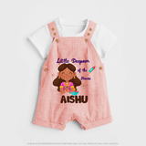 Little Deepam Diwali Dungaree - PEACH - 0 - 5 Months Old (Chest 18")