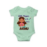 Little Deepam Diwali Romper - MINT GREEN - New Born (Chest 14")