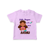 Little Deepam Diwali Tshirt - LILAC - 0-5 Months Old (Chest 17")
