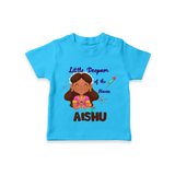 Little Deepam Diwali Tshirt - SKY BLUE - 0-5 Months Old (Chest 17")