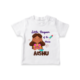 Little Deepam Diwali Tshirt - WHITE - 0-5 Months Old (Chest 17")