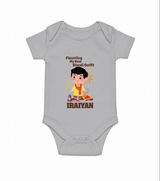 Diwali Outfit Star Romper - GREY - New Born (Chest 14")