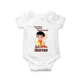 Diwali Outfit Star Romper - WHITE - New Born (Chest 14")