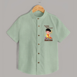 Diwali Outfit Star Shirt - MINT GREEN - 0 - 6 Months Old (Chest 23")