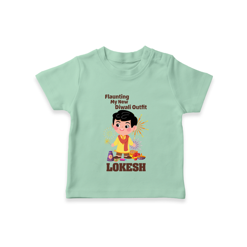 Flaunting My New Diwali Outfit Tshirt | Personalized Baby Festival Tshirt