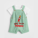 Kutty Pattas Dungaree Set | Custom Baby Dungaree Set for Diwali Celebration - MINT GREEN - 0 - 5 Months Old (Chest 18")