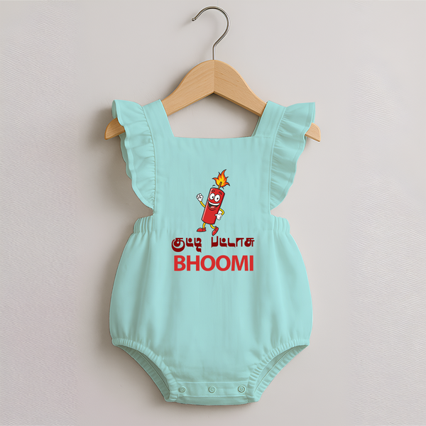 Kutty Pattasu Romper Frock - MINT GREEN - 0 - 3 Months Old (Chest 19")