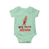 Kutty Pattasu Romper - MINT GREEN - New Born (Chest 14")